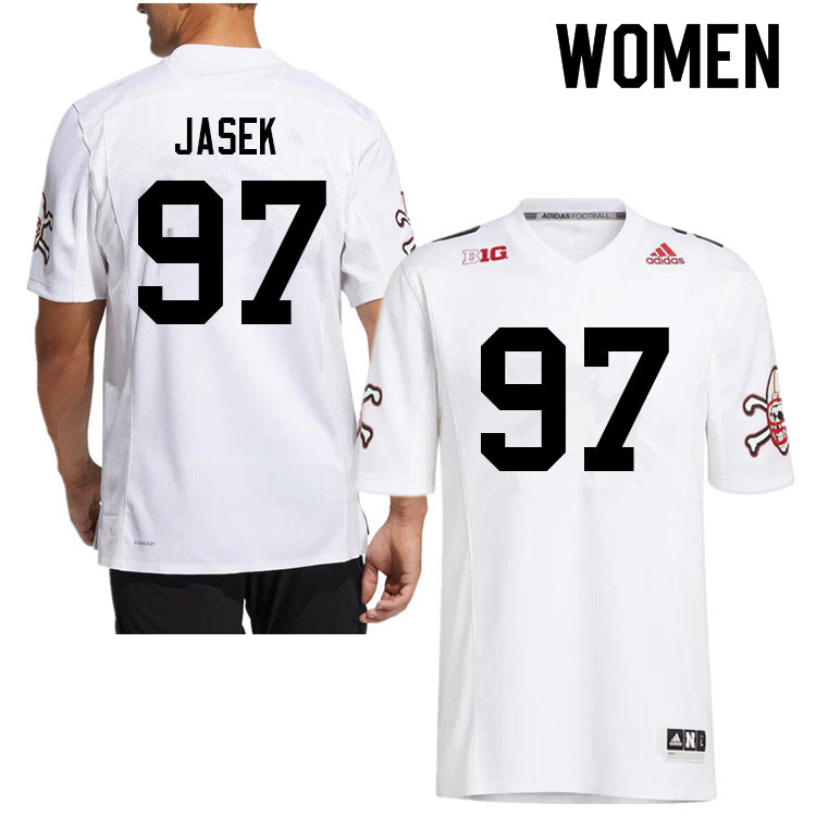 Women #97 Josh Jasek Nebraska Cornhuskers College Football Jerseys Sale-Strategy - Click Image to Close